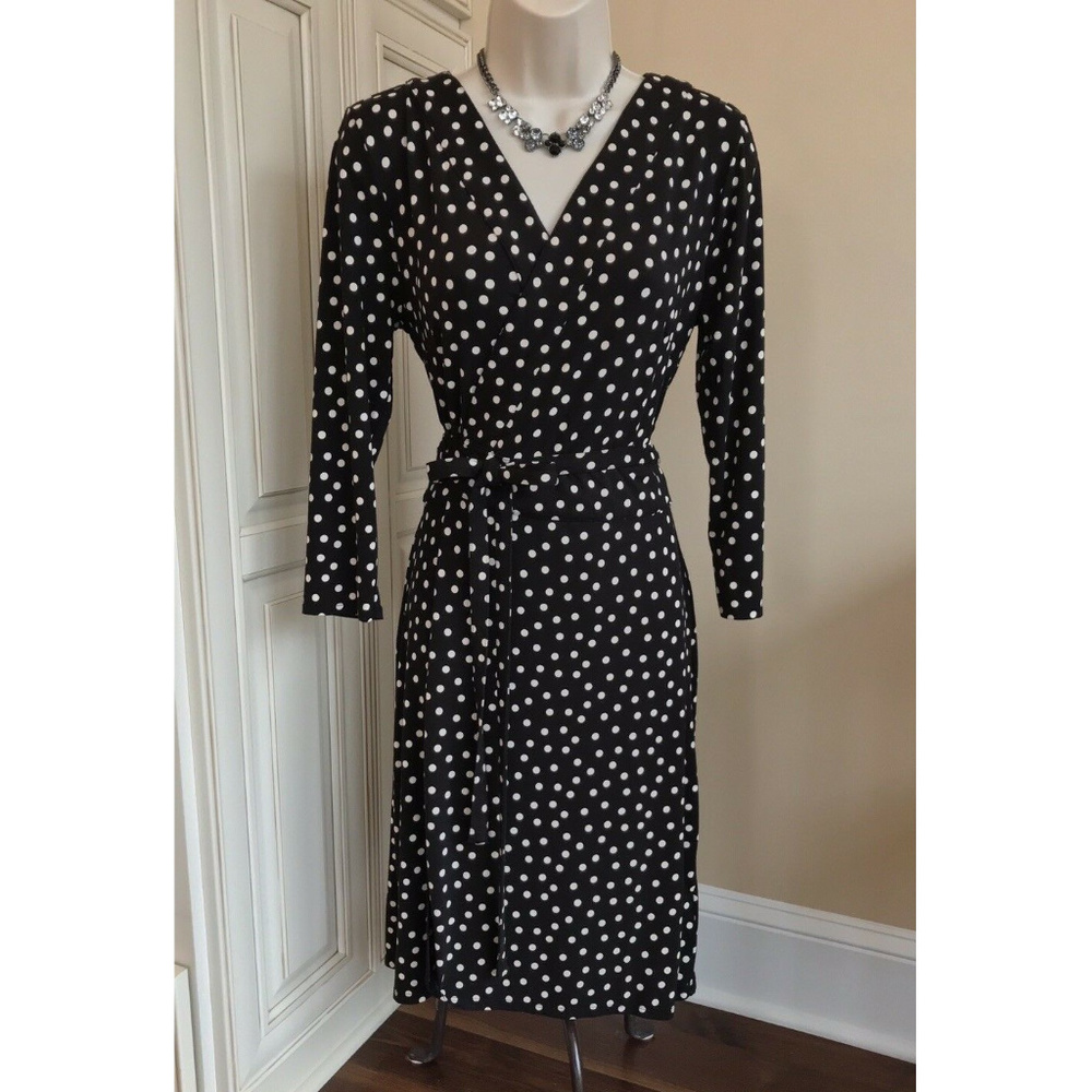 Ann Taylor Polka Dot Wrap Dress